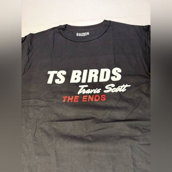 New Travis Scott T'S Birds The Ends Tour Black Long-Sleeve T-Shirt Sz L - Picture 8 of 9